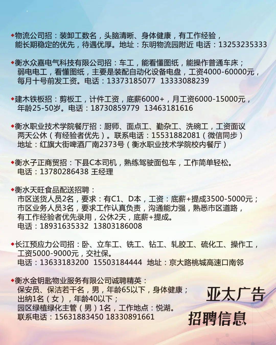 阿城信息港最新招聘信息,阿城人才市场最新职位发布