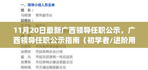 广西最新领导任职名单,广西新任领导名录揭晓