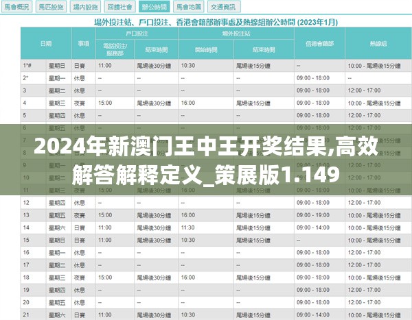 澳门王中王100%的资料2024｜澳门王中王百分之百的资料2024｜精准计划实施_G85.125